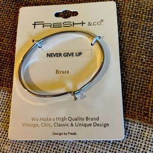 NEW Fresh & Co. Bracelet. Never Give Up